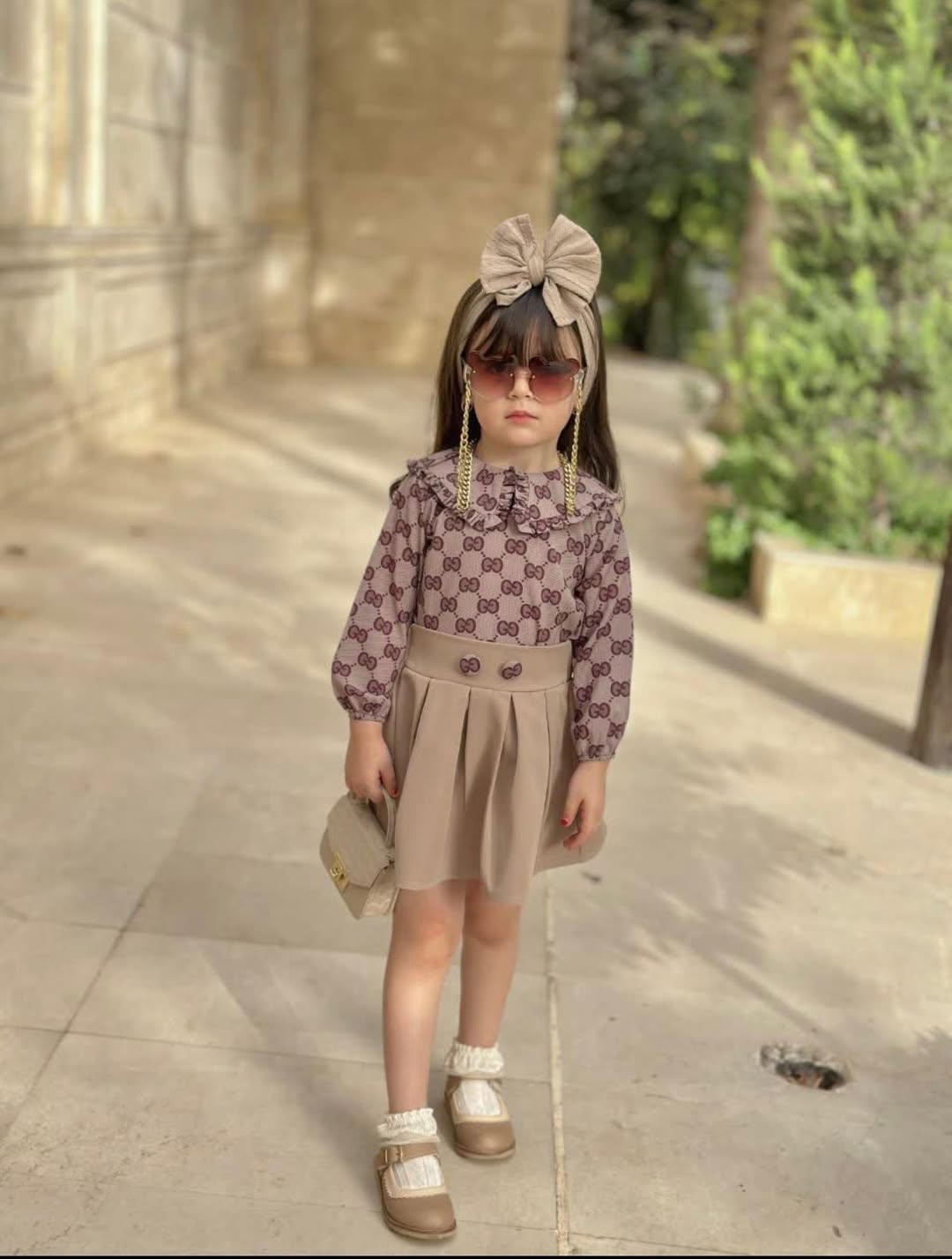 ست دامن و شومیز مازراتی و بوگاتی بچگانه